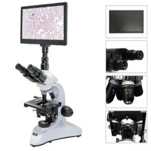 [더원사이언스] 모니터형 생물현미경 교사용 충전식 DEM-TMDM/최대1600배율 관찰이 가능한 모니터형 생물 현미경/광학/과학교구