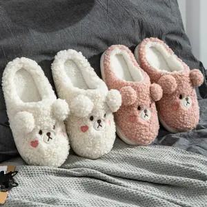 뽀글이 털슬리퍼/방한 겨울 여성 따뜻한 사무실 퍼 슬리퍼 털신발 거실화