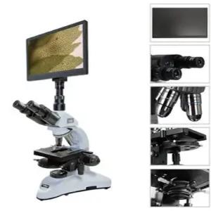 [더원사이언스] 모니터형 위상차현미경 생물 교사용 충전식 DEM-PMDM/최대1600배율 관찰이 가능한 위상차 현미경/광학/과학교구