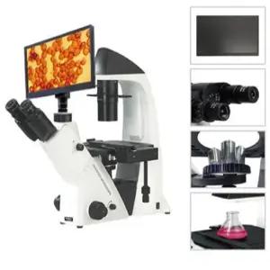 [더원사이언스] 모니터형 위상차현미경 생물 교사용 고급형 BM-400PIM/전문가용 도립형 모니터 위상차 현미경/광학/과학교구