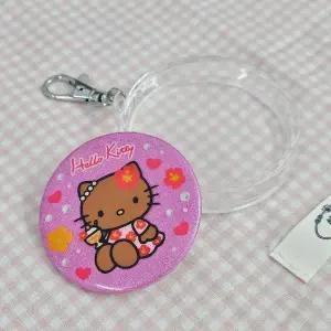 원형 투명 핀뱃지 보관 케이스 키링 만들기 58mm (WFJTPQP)