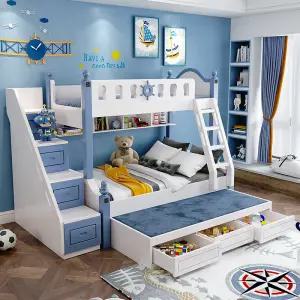 어린이 이층침대 원목 옷장 슬라이드 다기능 성별무관 공간절약