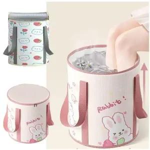 접이식 족욕기 보온 발목욕통 족탕기 휴대용 덥개 무 (WFJYGOJ)