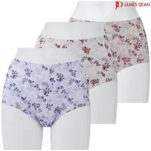 제임스딘 여성 꽃무늬 순면 맥시 팬티 3매입 CZ1A