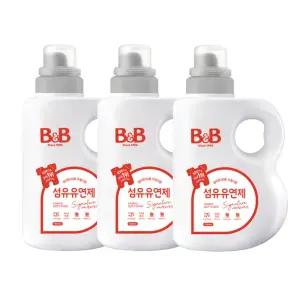 비앤비 유아 섬유유연제 시그니처 베리가못&자몽향 본품 1500ml X3개