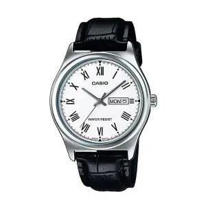 [신세계라이브쇼핑]카시오 MTP-V006L-7B 남성 라운드 아날로그 가죽 손목 시계