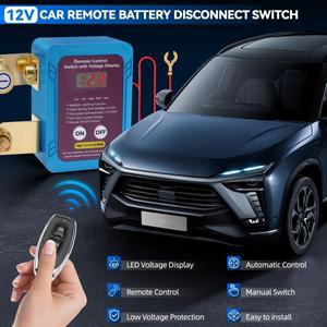 12V/24V 240A 무선 듀얼 리모컨 배터리 차단 릴레이 마스터 킬 컷오프 스위치 (자동차 트럭 RV ATV용)