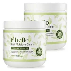 라벨로 달팽이 수분크림 500ml 1+1 / 대용량 스네일 크림 보습 영양 탄력 주름 미백 화장품