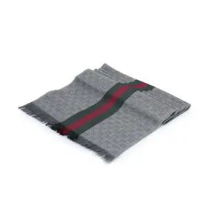 [디펙트_47] 구찌 GG 웹 스트라이프 울 실크 머플러 544620 4G704 1266