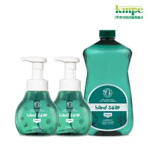 은나노스텝 핸드워시 300ml x 2개 + 1100ml 리필 무자극성 손세정제