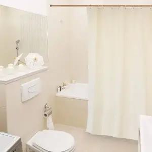 반투명 컬러 샤워 커튼 미색 중 욕실커튼 방수커튼 욕