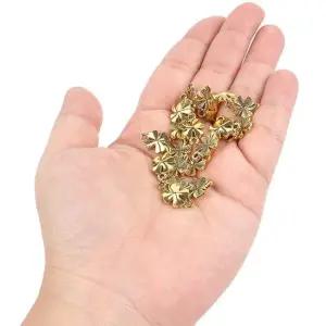 네잎클로버 골드 목걸이 키링 액세서리 팬던트 부자재 네잎클로버팬던트