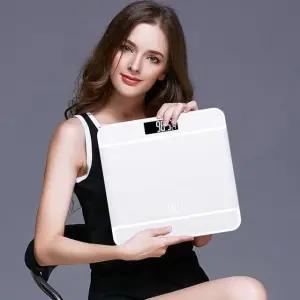 디지털 체중계 강화유리 온도표시 스마트 체중측정기 기능 (WFKFZCT)