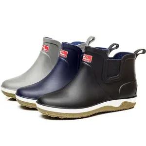 절개라인 앵클 레인부츠 패션신발 장마철 작업화 장화 WF67686