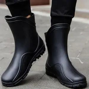 물결 모양 사선 포인트 레인부츠 장마철신발 방수슈즈 WF6767F