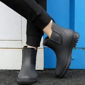 모던 첼시 레인부츠 발목기장 스티치 포인트 패션신발 WF67682