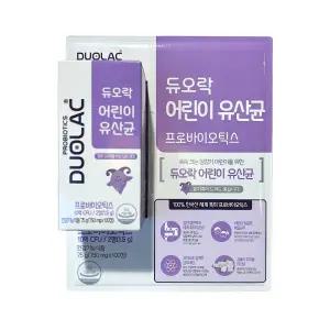 듀오락 어린이 유산균 프로바이오틱스 750mg 100정 1개