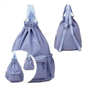 미니 경량 스트링 백팩 여행용 패션 방수 경량 배낭 여성 캐주얼 가방