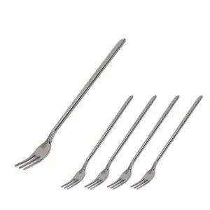 티포크 상일 심플14cm 롱포크 미니 5개 x 1p 스텐 WFLPKGZ