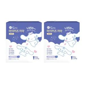 그린핑거 마이키즈 고불소 어린이 치약 4단계 60g 6개 BNS