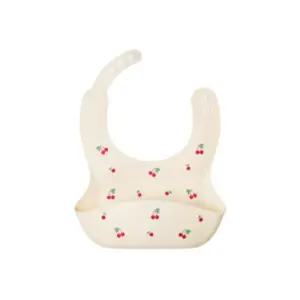 그린핑거 실리콘 턱받이 이유식 준비물 자기주도 체리 BNS