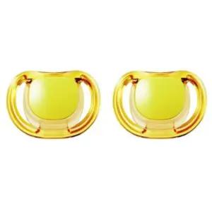 더블하트 노리개 젖꼭지 통잠 쪽쪽이 선물 옐로우 2개 BNA