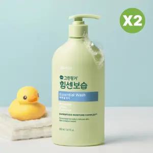 그린핑거 에센셜 신생아 유아 바디워시 500ml 2개 BNS