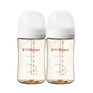 더블하트 3세대 아기 젖병 240ml 젖꼭지 6개 화이트 BNA