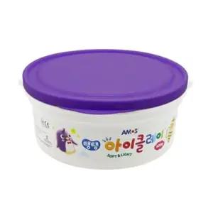 아모스 23000 탱탱아이클레이 400g 보라 점토 버켓 통(1개입) (WFKGNOB)