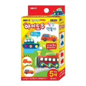 아모스 3500 아이도우 탈것만들기 AM-837 클레이 5색 30g 개(1개입) (WFKGOE5)