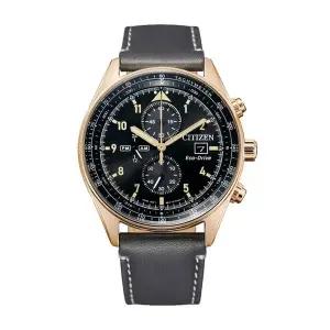 [신세계라이브쇼핑]시티즌 CA0773-15E 에코드라이브 크로노그래프 남성 가죽 시계