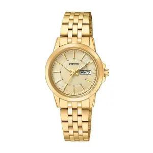 [신세계라이브쇼핑]시티즌 EQ0603-59P 여성 골드톤 메탈 손목 시계