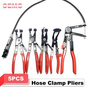 25pcs 호스 클램프 펜치 Clic R  회전 턱 플랫 밴드 자동차 트럭  오일 워터 파이프 분해 도구