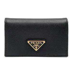 [명품] 사피아노 트라이앵글 로고 카드 지갑 1MC122 QHH F0002