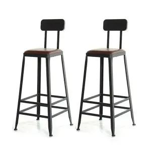 2개 사각 스틸 바텐의자 75cm (WFHJL2M)