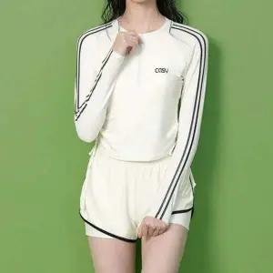 [셀러에이드]래쉬가드 집업세트 여자수영복 세트 상하 반바지