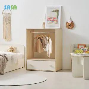 [SASA]사사가구 오슬로 E0 오픈형 800 아동 짧은옷장