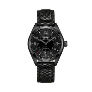 [신세계라이브쇼핑]해밀턴 H70695735 카키 필드 PVD 코팅 남성 우레탄시계