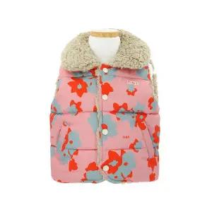 타이니코튼 AW24-304 P17 (Flowers padded vest) 플라워 패디드 아동 베스트