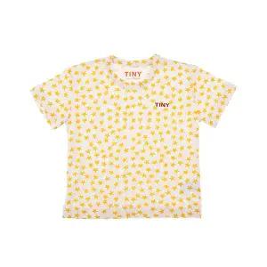 타이니코튼 AW24-014 104 (Stars tee off-white) 스타 별 아동 반팔티