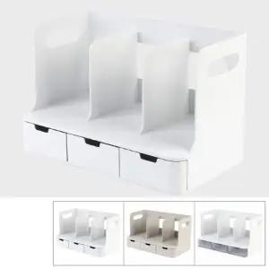 [룽스]책상 문구 책거치대 서랍 책꽂이 미니 책진열장