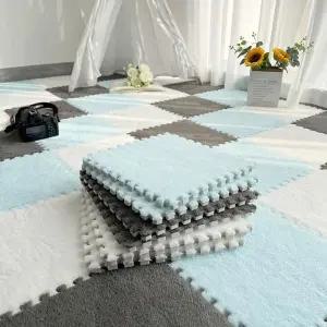 [룽스]부드러운 방수퍼즐매트 벨벳 층간소음 퍼즐매트