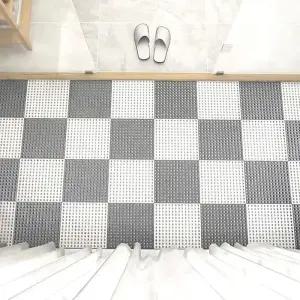 [룽스]화장실 바닥 욕실발판 미끄럼방지 조립 매트 발판 1p