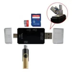 [룽스]USB OTG 멀티 메모리카드리더기 TF메모리 블랙박스
