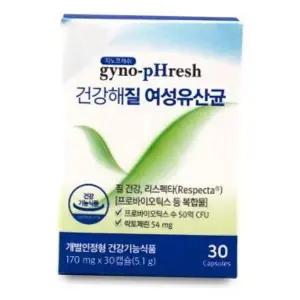 지노프레쉬 건강해질 여성유산균 30캡슐