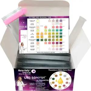 간호사 해티 - 160ct. 키트 요오드 단백질 pH 케톤 빌리루빈 칼슘 등을 인식하는 10가지 매개변수 소변