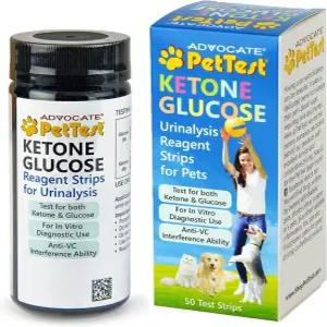 반려동물 소변 검사 개와 고양이 검사를 위한 케톤 포도당 스트립 제거(50개 스트립) 모니터링 및 옹호자
