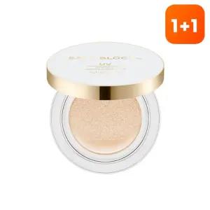 [1+1][미샤] 세이프 블록 RX 커버 톤업 선쿠션 SPF50＋/PA＋＋＋＋