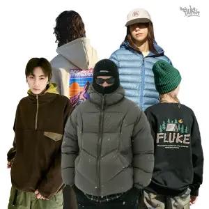 [플루크] 쿠폰 20%+무료배송 25FW 신상특가 맨투맨/후드티/후드집업/팬츠/자켓/패딩 단하루 특가