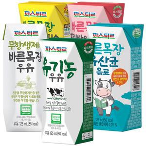 파스퇴르 바른목장우유시리즈/유기농우유125ml(24팩)